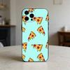 delicious cartoon pizza Phone Case For iPhone 17,16,15,14,13,12,11 Plus,Pro Max,SE4Soft Silicone Black Cover