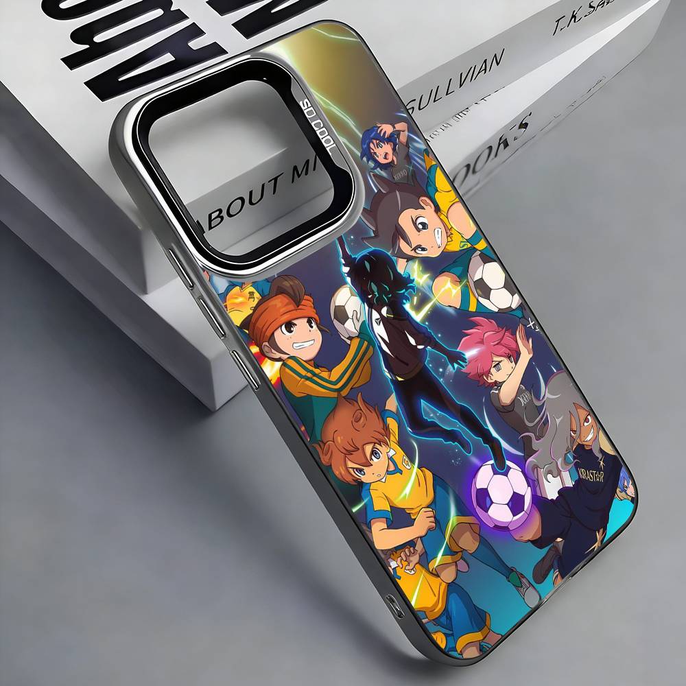 Football I-InazumaS E-Eleven 11 Phone Case For iPhone 17, 16,15,14,13,12,11 Plus,Pro Max, Colorful Silver Funda Cover iPhone17air