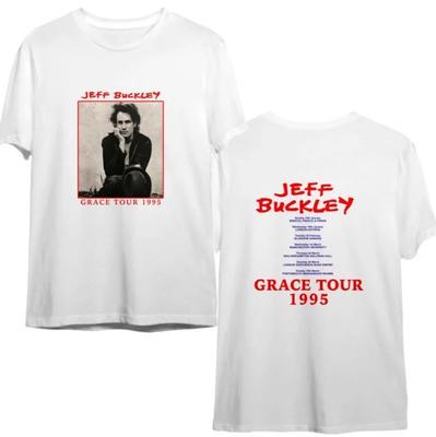 Jeff Buckley Grace Tour 1995 T-Shirt White Double Sided