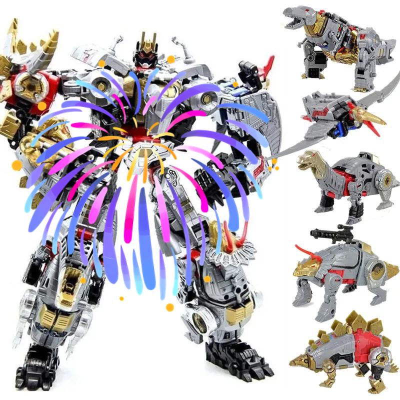 NEW Oversize 33CM Anime Devastator Transformation Robot Car Aircraft Dinosaur Action Figures