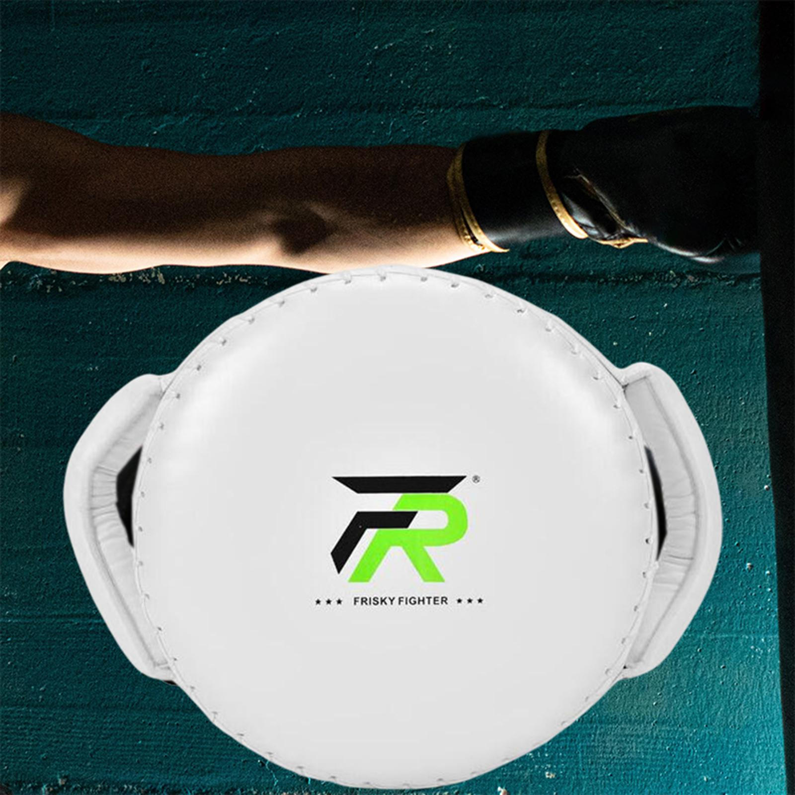 Кожаные боксерские лапы для спортивных тренировок белый