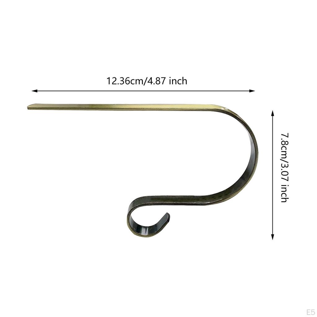 10 Stück Weihnachtsstrumpfhalter Haken Leichtgewicht Rutschfest Kreative Aufhänger