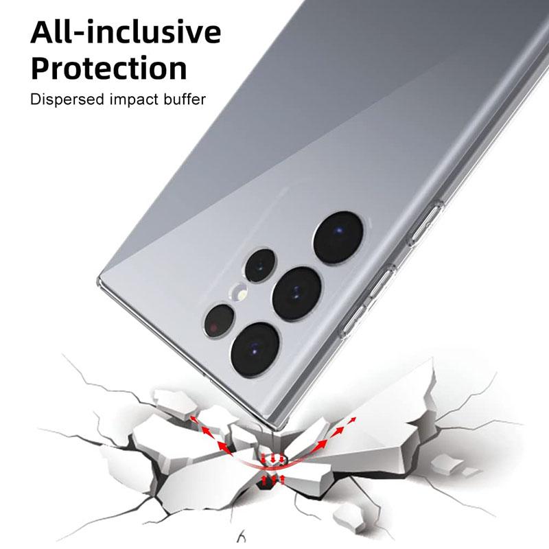 Crystal Silicone Clear Phone Case For Samsung Galaxy S25 Ultra S24 S23 S22 S21 S20 FE Ultra Plus Edge Soft Ultra Thin Back Cover