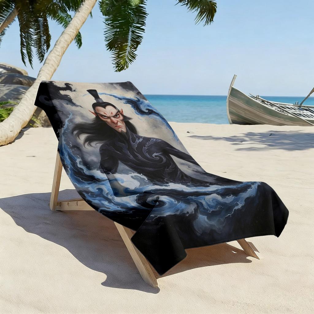 Movie and Animation Character Themes Polyester Microfiber Beach Towel Is Highly Absorbent, Suitable for Swimming Beach Outings