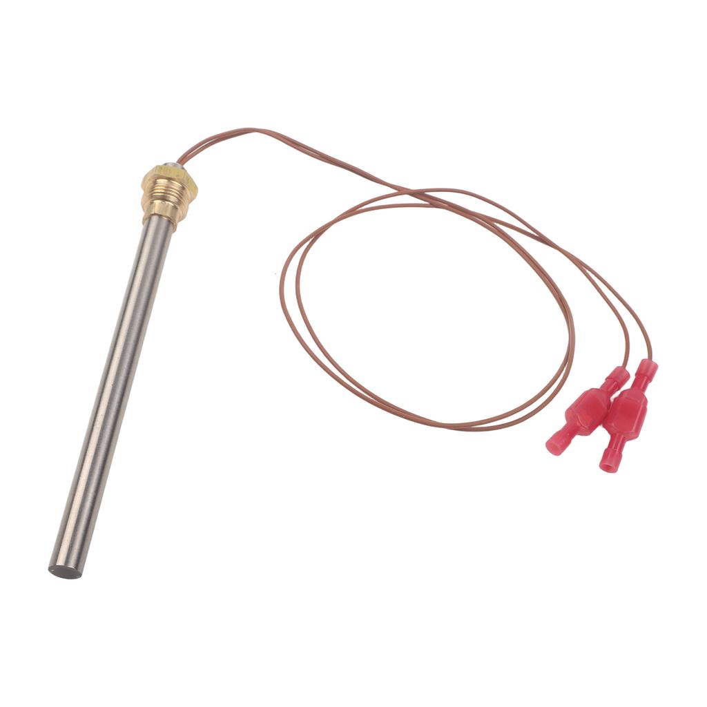 250W 230V Pelletkessel Zündstab Edelstahl 10mm x 150mm mit 3/8 Zoll Gewinde und 500mm Kabel für Rika Memo Visio