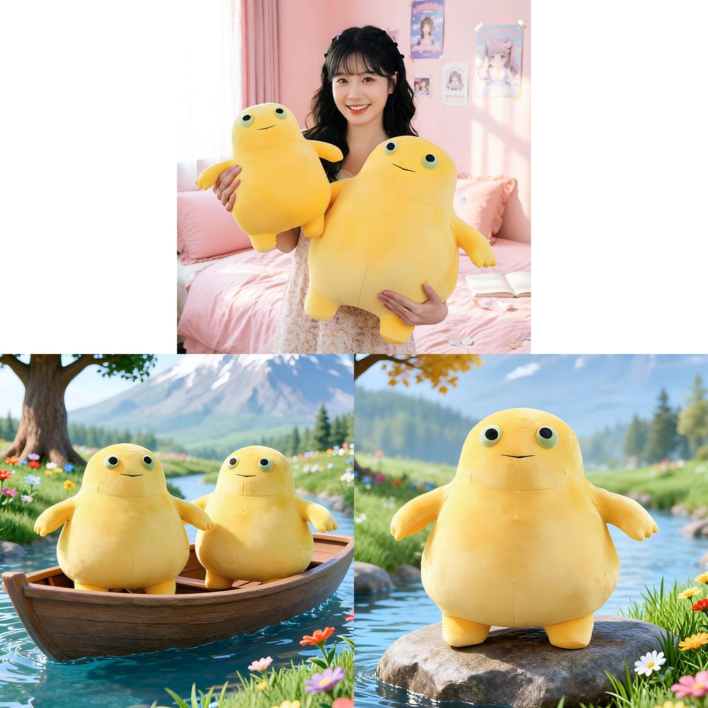 Plush Frog Toy With Large Eyes For Kids And Teens Soft Animal Cushion Gift