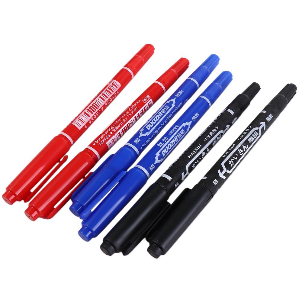 2Pcs/set Waterproof Tattoo Skin Marker Pen Thin Pen Tip Dual-Tip Tattoo Makeup Pen  Piercing Marker
