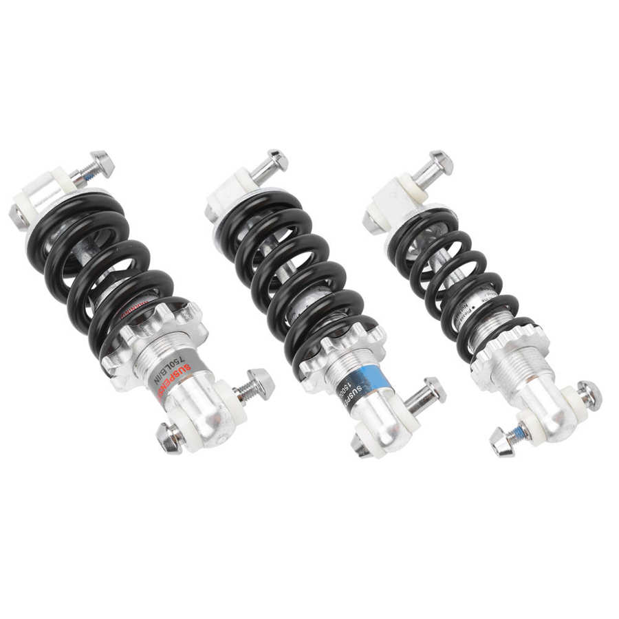 Bike Rear Suspension Damper Spring Bike Shock Struts Coil Spring Shocks Absorber Suspension Damper 150mm Steel