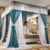 2024 Floor-Standing Double-Layer Palace Style Blackout Princess Mosquito Net with Three Doors