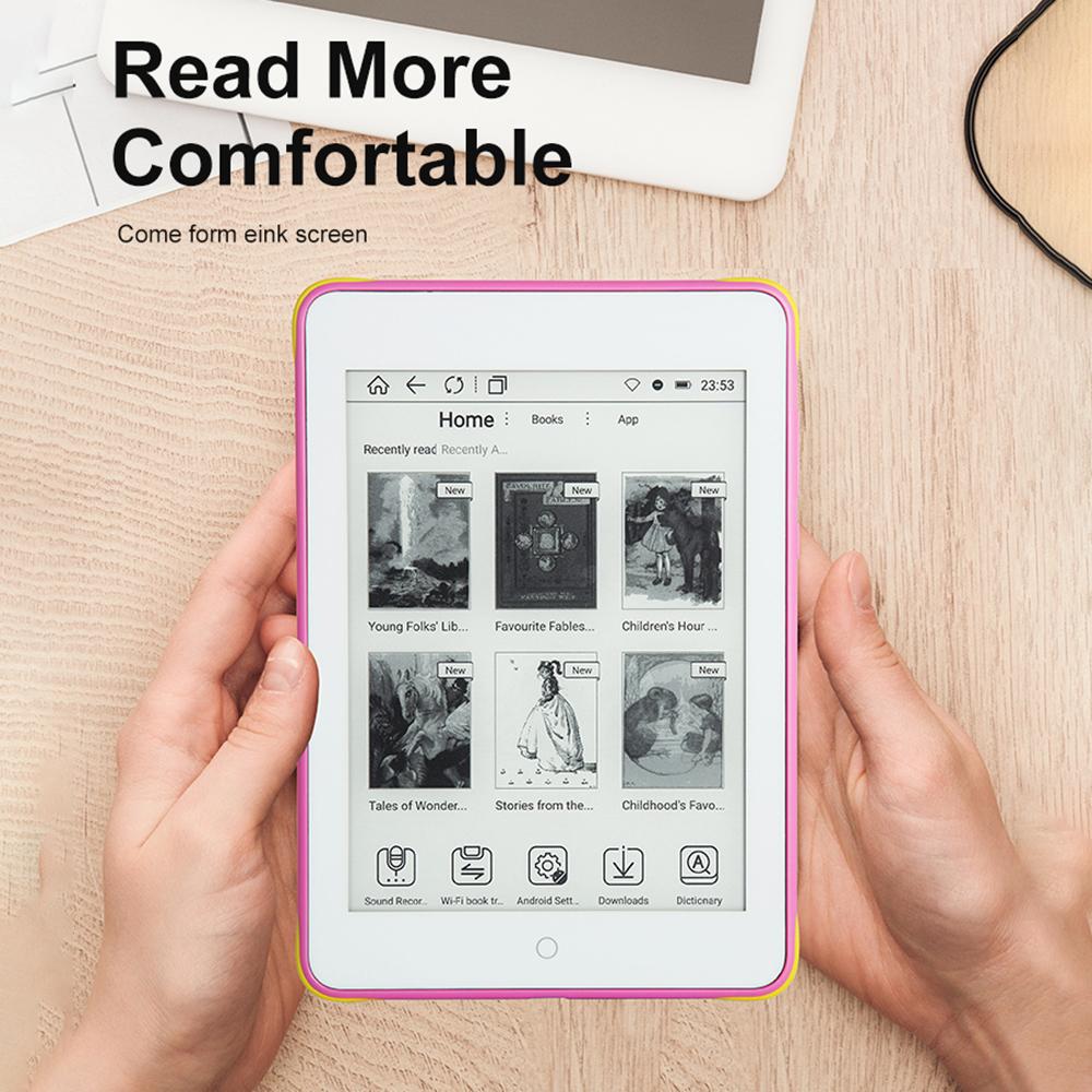 Barevná čtečka elektronických knih S62 6" EyeFriendly Display EReader Lehký papírový tablet pro