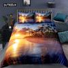 Ultra Soft 3D Skull Theme Bedding Set Full/King/Queen Size Luxury Gothic Skulls Duvet Cover Set Skeleton Bones Comforter Cover