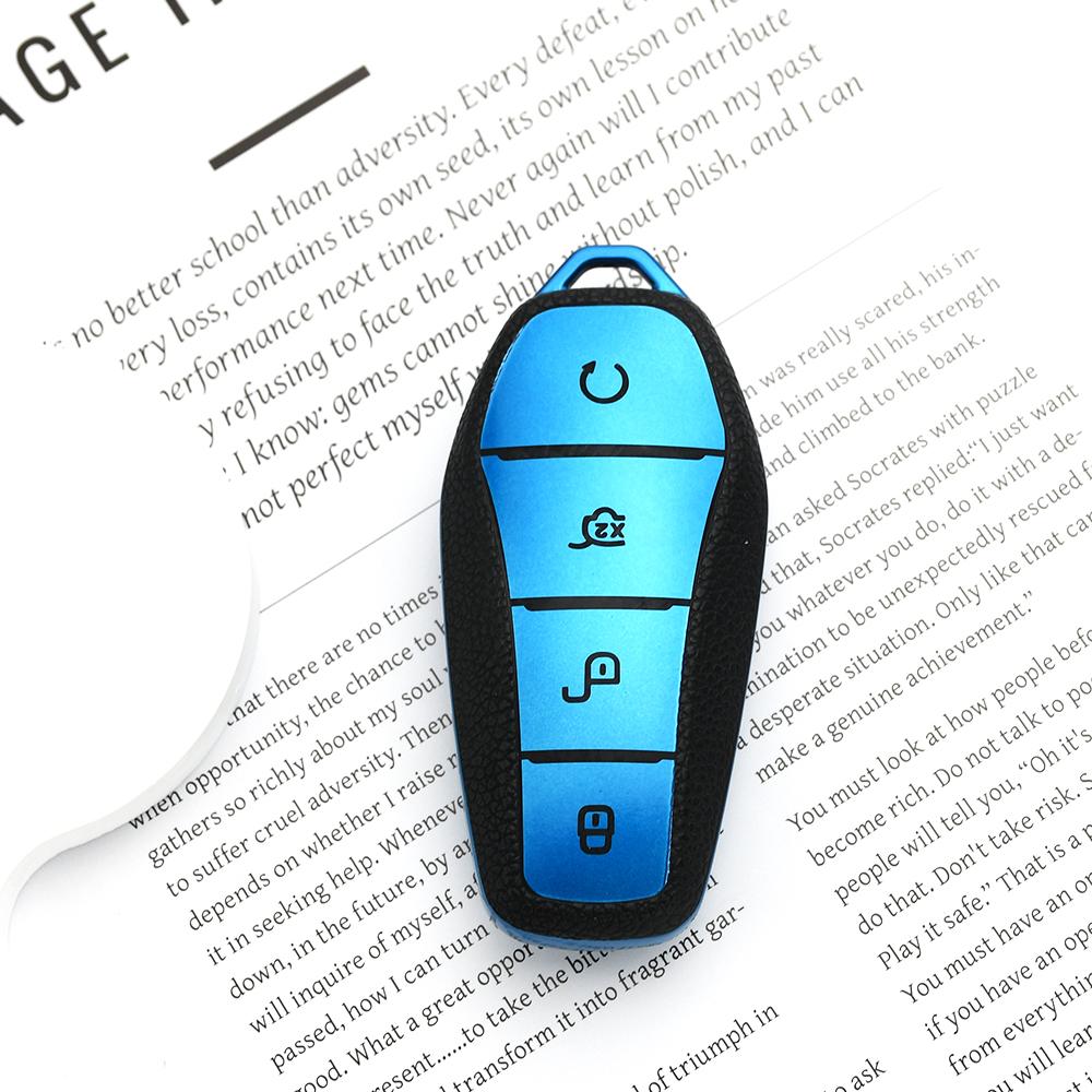 TPU Leather Auto Shell Keyless Car Key Cover Case Holder Protector Accessories for BYD Qin PLUS Song Pro MAX Yuan Han Ev Tang Dm Dolphin E2