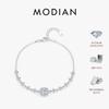 MODIAN 0,8 Karat D-Farbe Moissanit Luxus Armband 925 Silber Halo Armband Für Frauen Braut Hochzeit Statement Schmuck