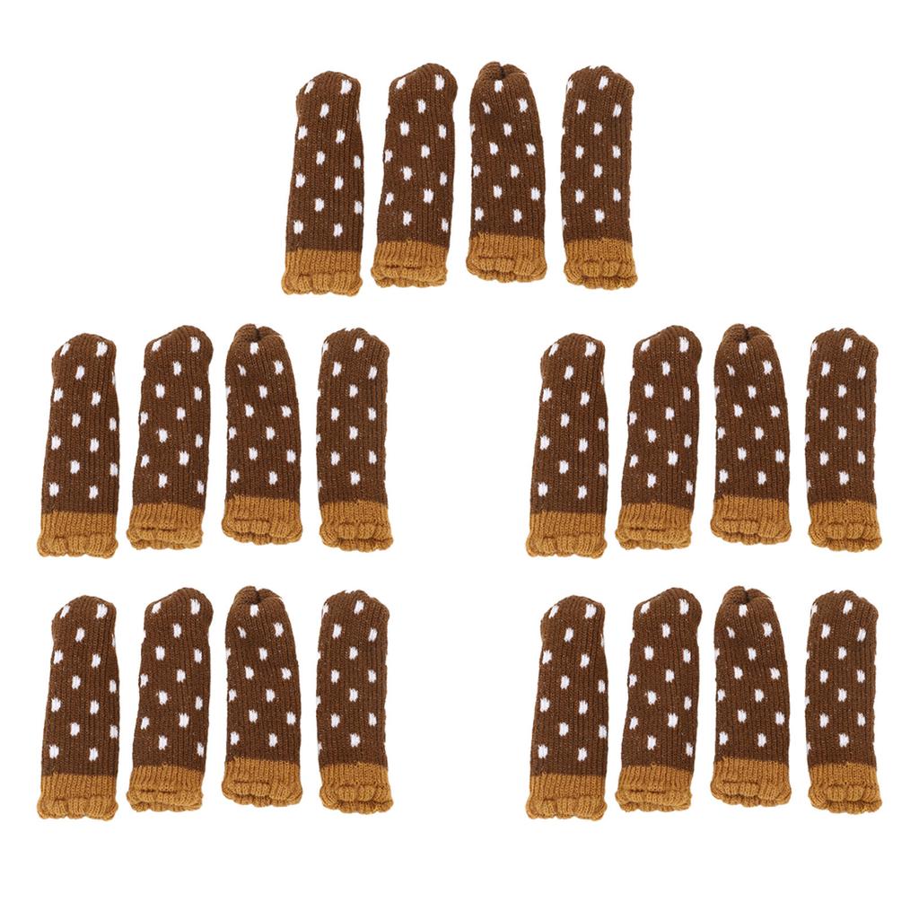 20PCS Furniture Leg Cover Pad Mute Floor Protection Mat Chair Leg Protectors for Chair Table