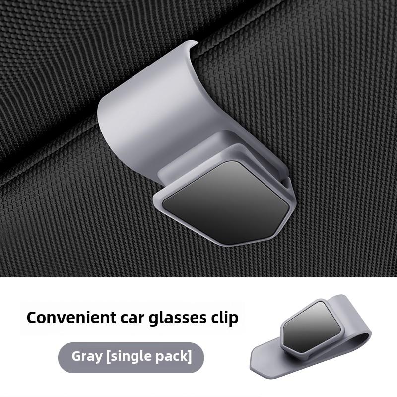 

Car Sunglasses Frame Carbon Fiber Bills Glasses Clip Multi Function In Car Creative Eye Box Card Double Headed Clip On Board Kit