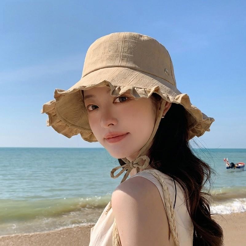 Summer Sun Protection Hat With Large Brim For Women Outdoor Beach Casual Fashion