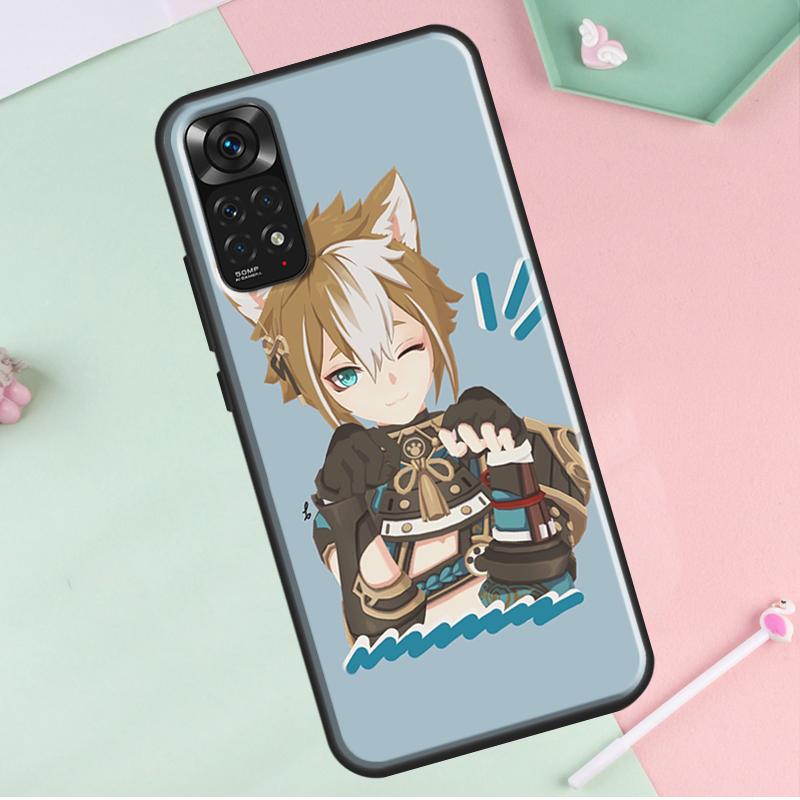 Genshin Impact Gorou For Redmi Note 12 Pro Plus Cover For Redmi Note 10 8 9 11 Pro 12S 11S 10S 9S 9C 10C 12C Case