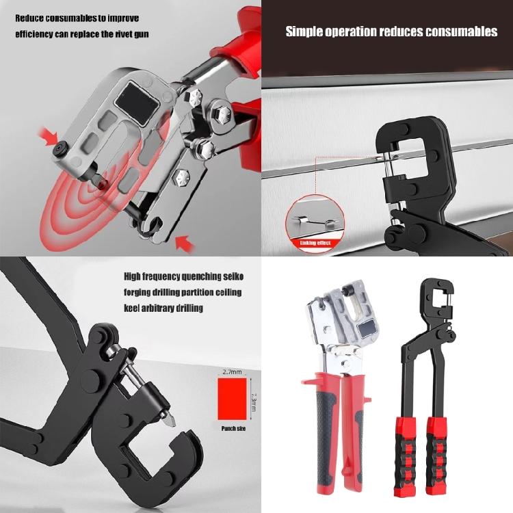 Multifunctional Metal Bolt Crimping Pliers Punch Lock Tool for Professional Drywalls and Plasterboard Craft Projects
