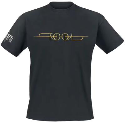 Tool Inspired Cotton T-shirt Golden Logo & DNA Eye Progressive Metal Streetwear Tee