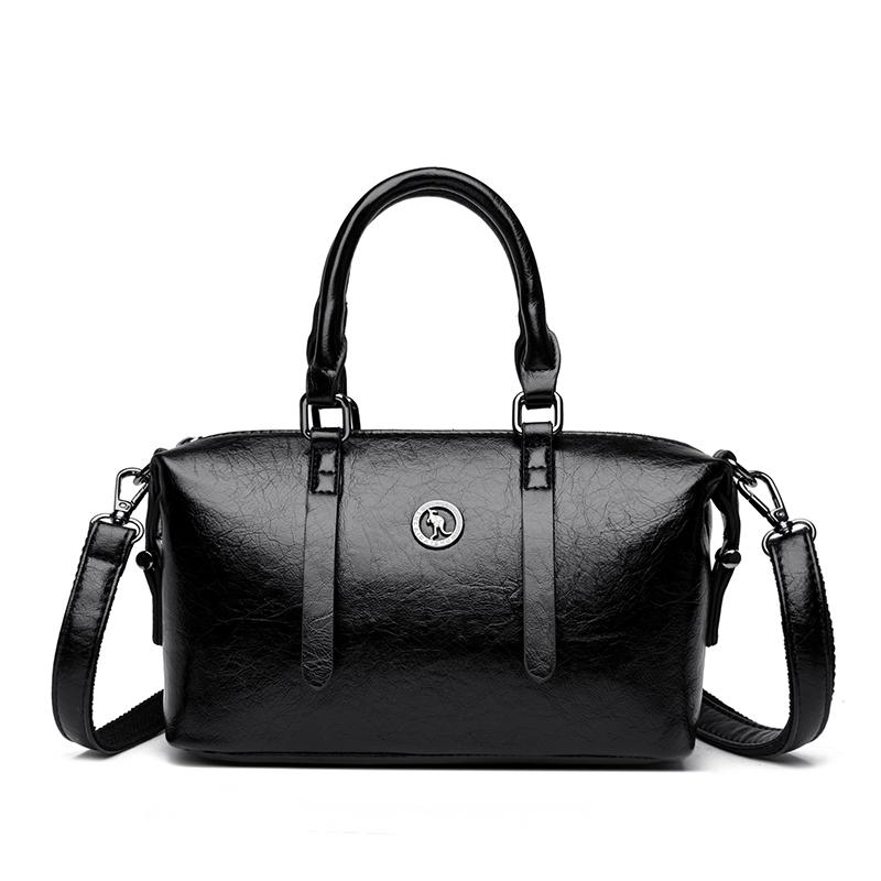 

Простая женская сумка через плечо, Повседневная сумка кроссбоди, Модная сумка через плечо, Сумка из мягкой искусственной кожи, Подходящая для повседневного использования и шопинга 24 *11 *17 cm чёрный