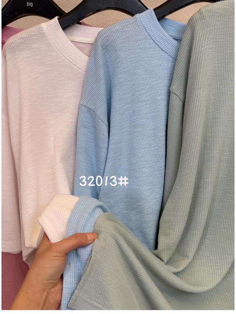 Women's Plus Size 7 Korean Style Loose Casual Long/Short-Sleeve T-Shirt, Spring/Summer, 200 Jin, Fat MM