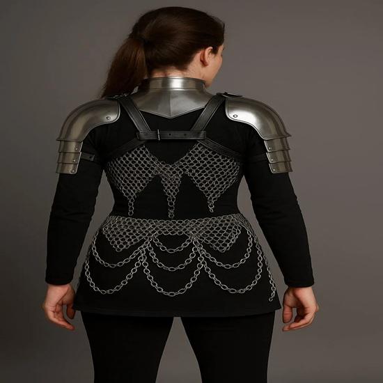 Lady Knight Steel Cuirass Armor SCA LARP Cosplay, Reenactment Ready Gift for Mother, Sister, Girlfriend, Wife