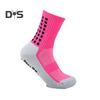 1 Pair Sports Socks Anti-slip Silicone Bottom Mid-tube Sweat Absorption Fine Knitting High Elasticity Daily Wear Football Basketball Calf Socks