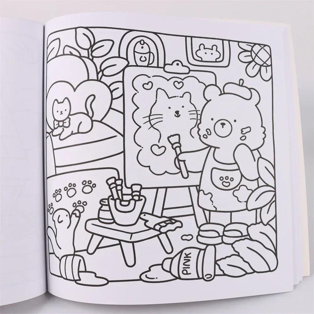 Graffiti Coloring Book, Coloring Book, Cute Design in Small Corners, New Adult and Adolescent Coloring Books for Toddlers