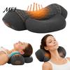 Portable Neck Relaxation Device Electric Massager Pillow, 3-in-1 Cervical Massage Heat Vibration And Lift Orthopedic Pillow Function, Ergonomic Memory