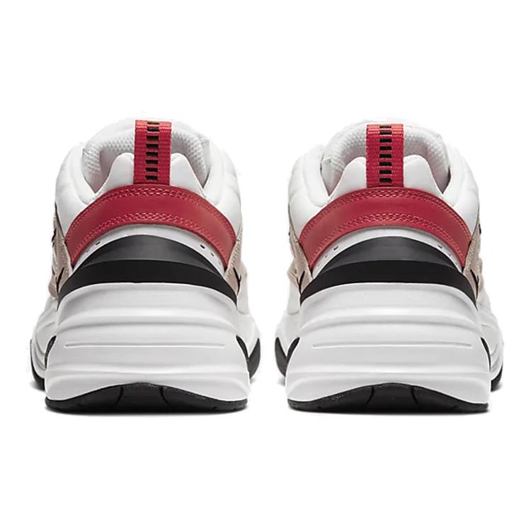 Nike Womens M2K Tekno 'Fossil Stone' (women's Sizes) Fossil Stone / Summit White / Track Red Chunky Sneakers AO3108 205