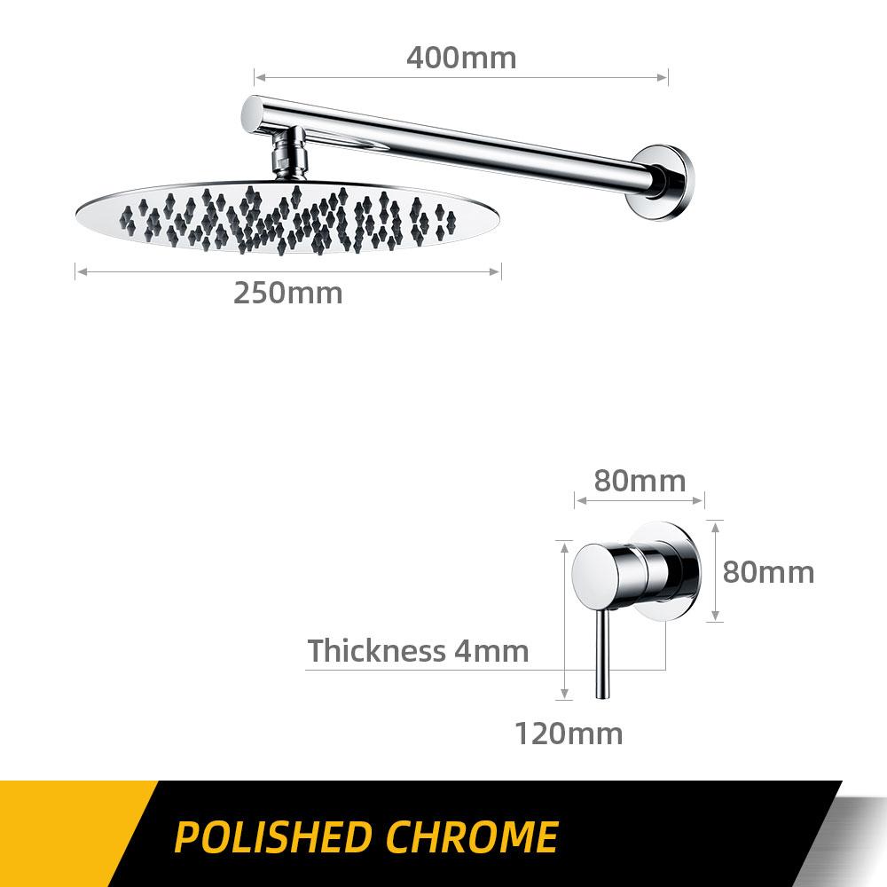 Badezimmerarmatur Gunmetal Duscharmatur Wandmontiert 8/10/12 Zoll Regendusche Mischbatterie Duschkopf Mit Sedal Kartusche Duschset