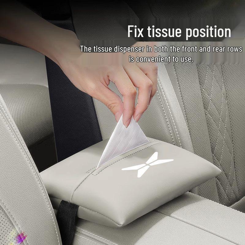 XPeng Car Tissue Box | In-car Pull-out Paper Box | Hanging Armrest Paper Holder