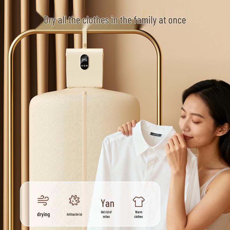 Compact Folding Clothes Dryer for Quick Drying and Easy Storage EU Plug