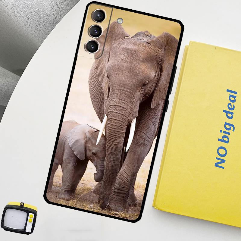 Elephant Baby Nature Cover For Samsung Galaxy S22 S23 Ultra Note 20 10 Plus S9 S10 S20 S21 S23 FE Phone Case