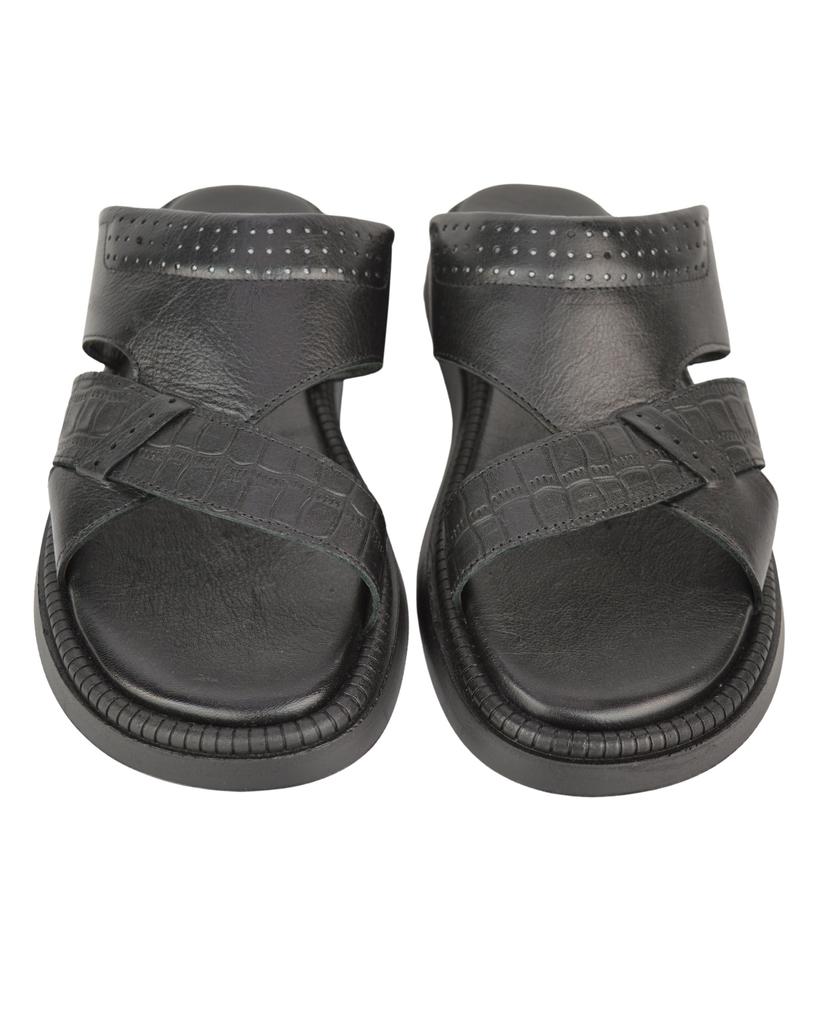 Men's Slippers Pandew 19540 40 Black Leather