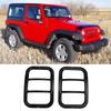 Copertura del telaio della luce fendinebbia del paraurti posteriore 2 pezzi adatta per Jeep Wrangler 2007-2018