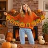 Halloween Pumpkin Party Decoration Hanging Flag for Indoor Outdoor