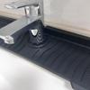 Kitchen Sink Splash Guard, Faucet Handle Drip Catcher Mat, Draining Mat behind Faucet, Water