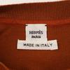 Hermes [New/Domestically Authorized] 5E2647DL Silk Blend Short Sleeve Knit Sweater/ Tops 34 OrangeUsed