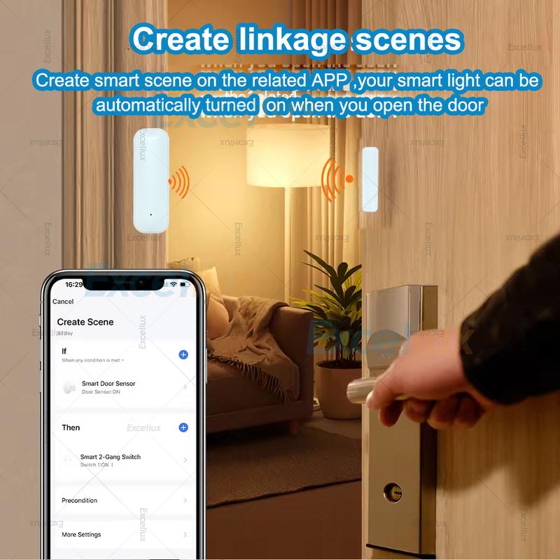 Smart ZigBee 3.0 Door And Window Sensor Smart Home Security Protection Door Open Closed Detector for Tuya Smart Or Zigbee2MQTT