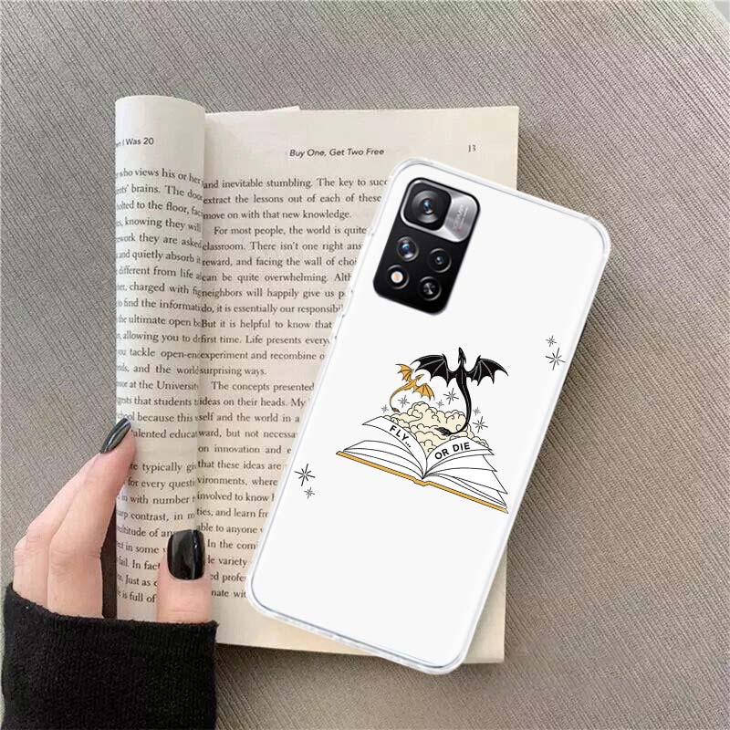F-Fourth W-Wing Dragon Phone Case For Xiaomi Redmi Note 11 12 14 13 Pro Plus 5G 14S 4G 12S 10 10S 11T Pro 11S 11E Coque Fundas T
