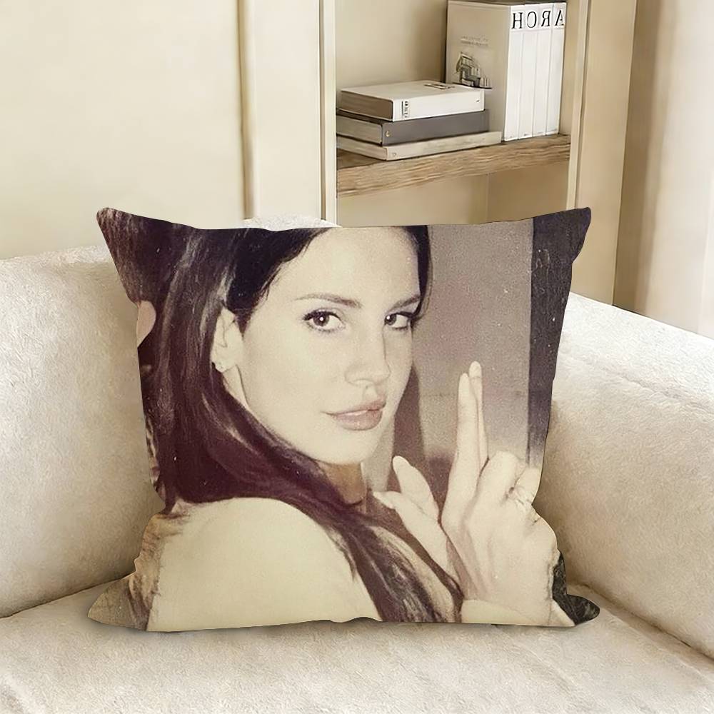 L-Lana D-Del R-Rey Pillow Case Living Room Sofa Cushion Cover Suitable For Home Bedroom Room Decoration