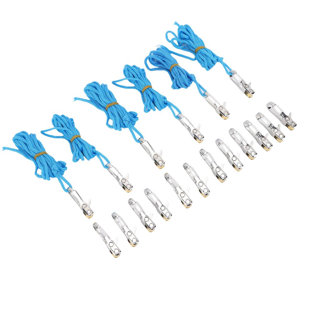 18Pcs Rope Tightening and Tensioning Tool Set 3mm 4mm Rope Tightening and Cinching Tool Set for Camping Boat Outdoor Use