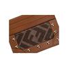 FENDI FF Monogram Canvas Card Holder Unisex Couple's Style Brown