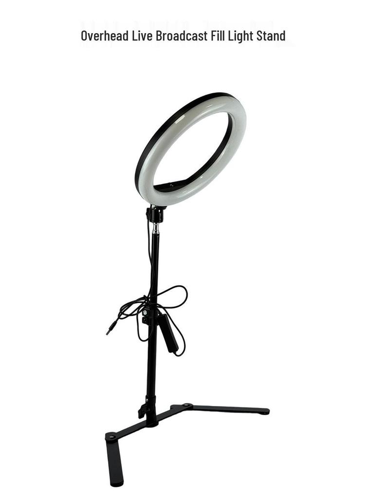 Adjustable Multi-Functional Fill Light & Phone Holder for Live Broadcast & Overhead Shooting