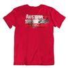 Austria flag Tshirt T shirt Tee top city map famous composers PRIDE SOUVENIR