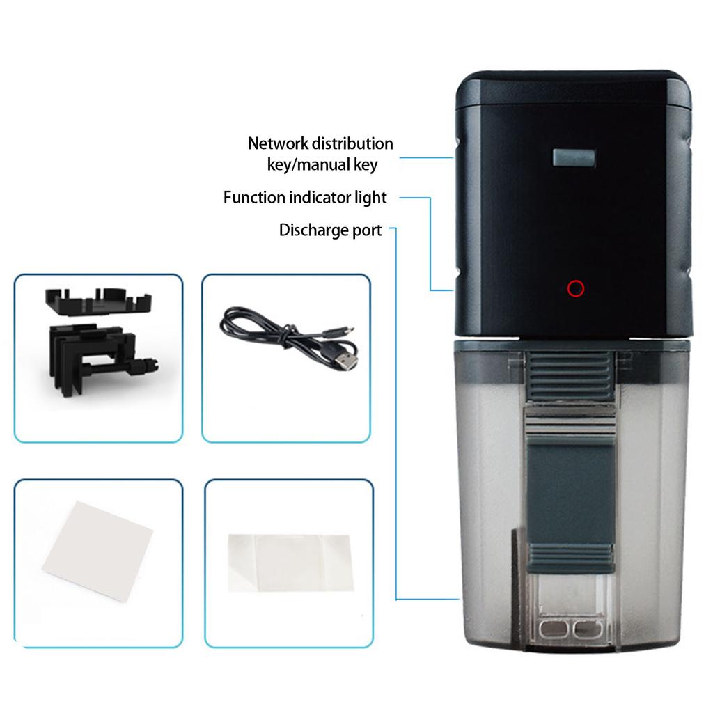 Automatic Fish Feeding Device with Remote APP Control and Intelligence Memory Record Voice Control for Timing Feeding