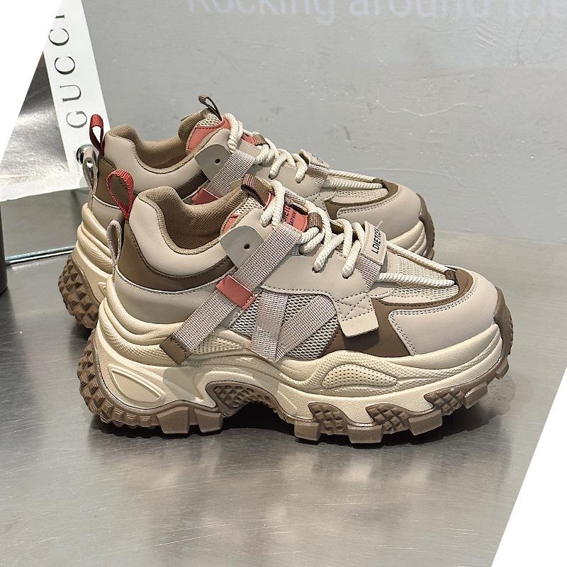 

Женские весенние спортивные туфли на толстой подошве — стильные, нескользящие, прочные, универсальные, модный бренд 2024 года 40