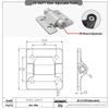 Stainless Steel Adjustable Torque Damping Hinge with Positioning Stop