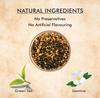 Octavius | Jasmine Green Tea - 100 Gm (Pack of 2) 100 Cups |100% Natural Ingredients | Loose Leaf | Jasmine Flower | Antioxident-Rich | Boost Imm